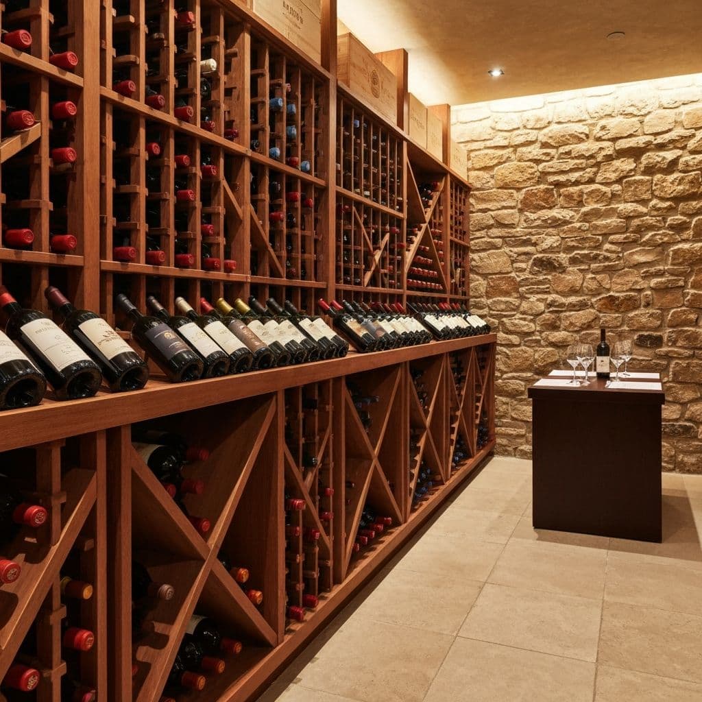 Wine cellar at Serene Vista Hotel
